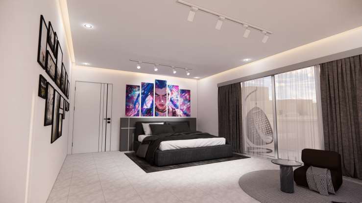 Stylish bedroom interior showcasing expert planning services for modern living spaces.