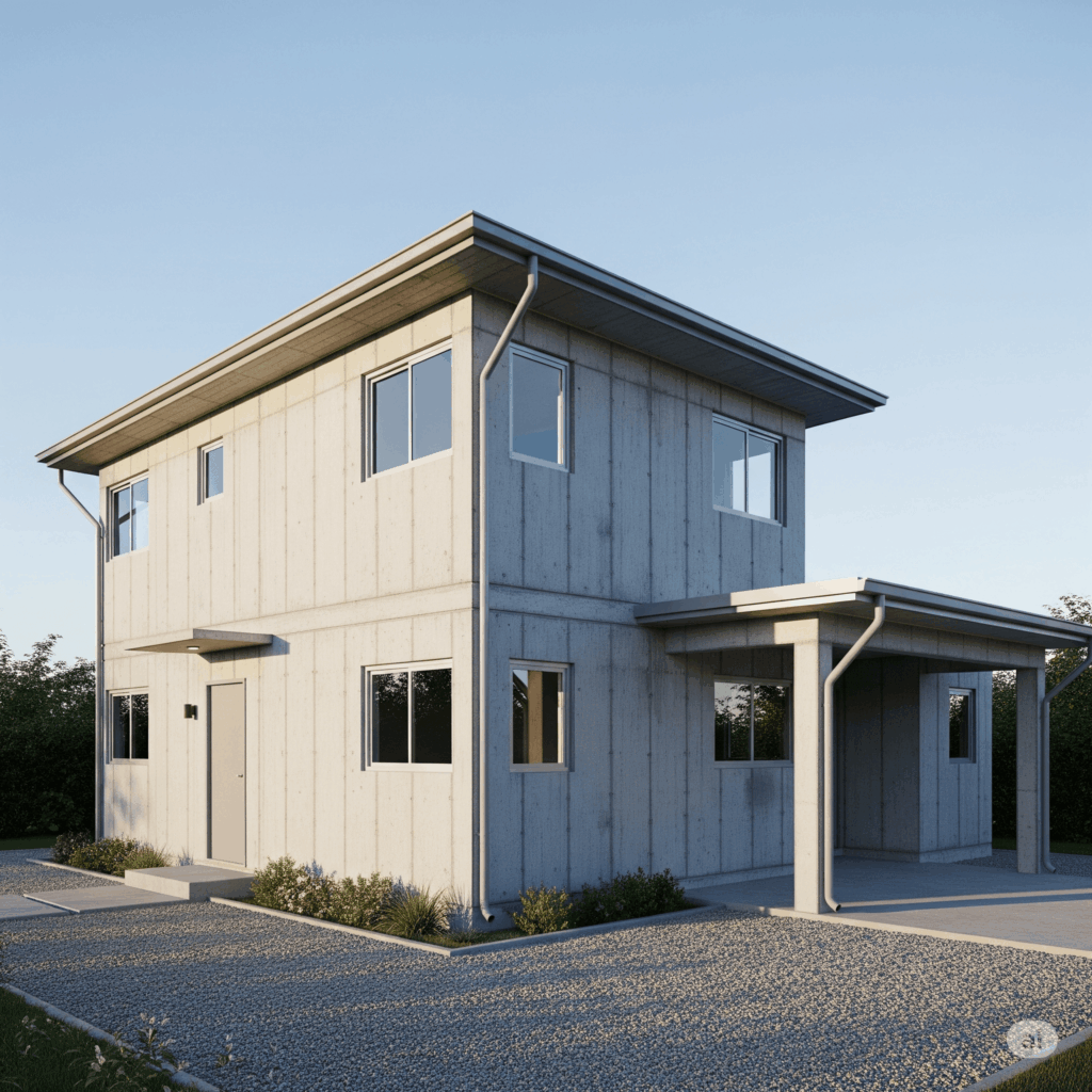 Modern two-story home by a leading Construction Company in the Philippines.